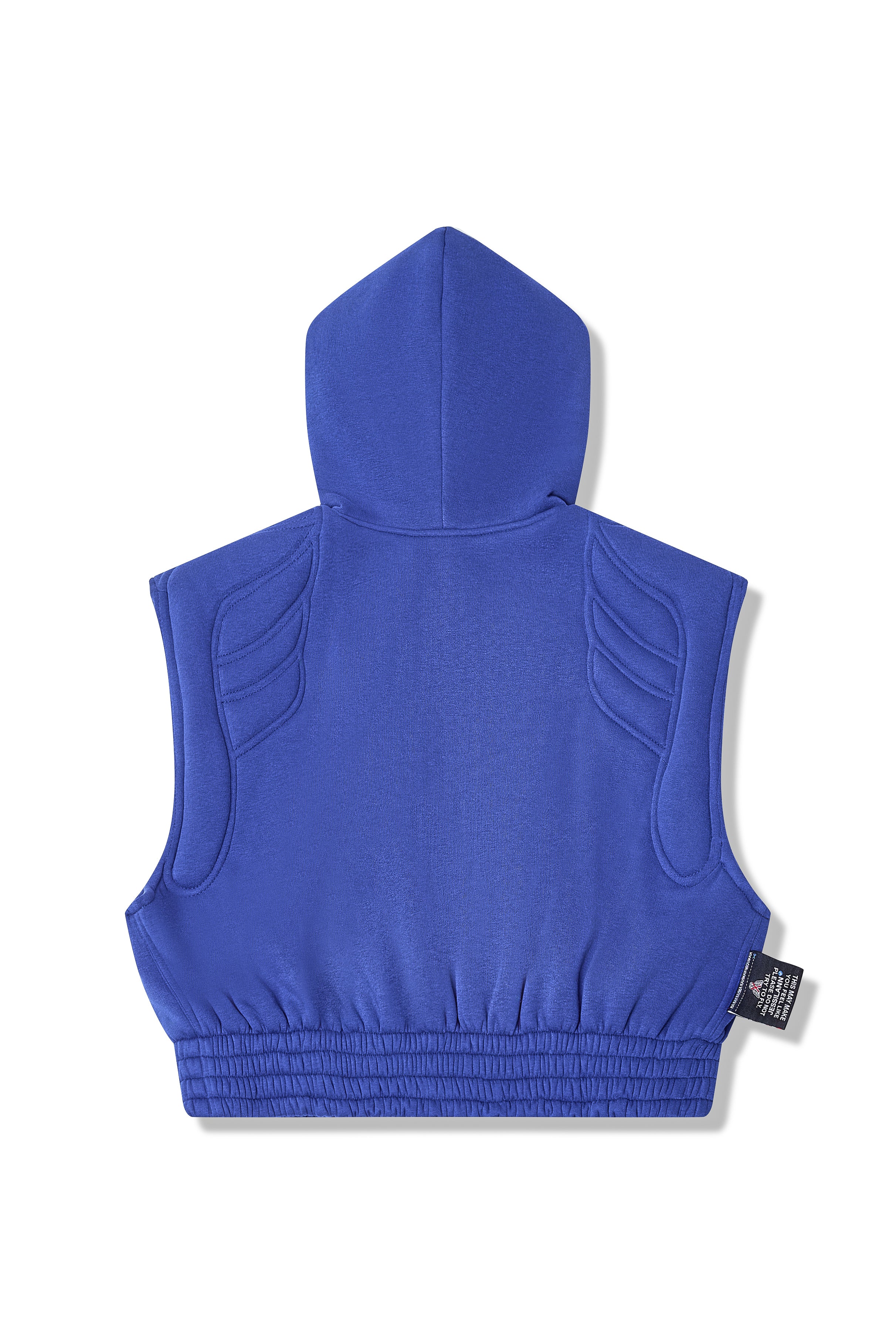 HOODIE CROP COUTURE BLUE