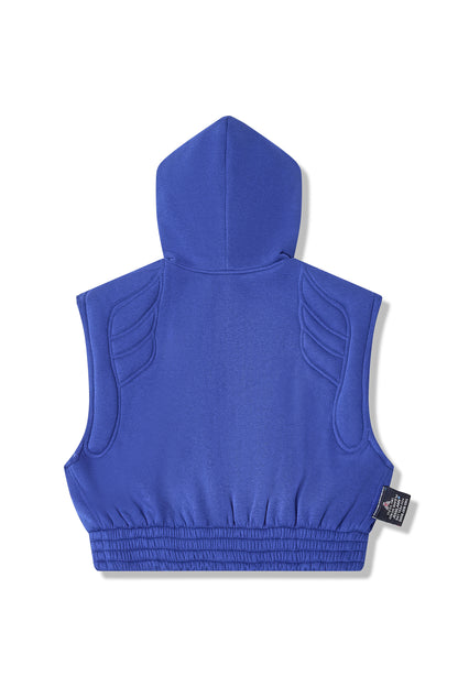 HOODIE CROP COUTURE BLUE